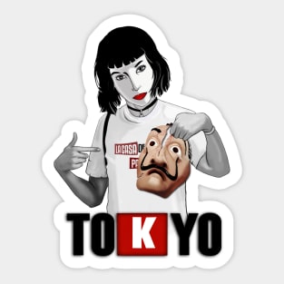 Tokyo-Money Heist Sticker